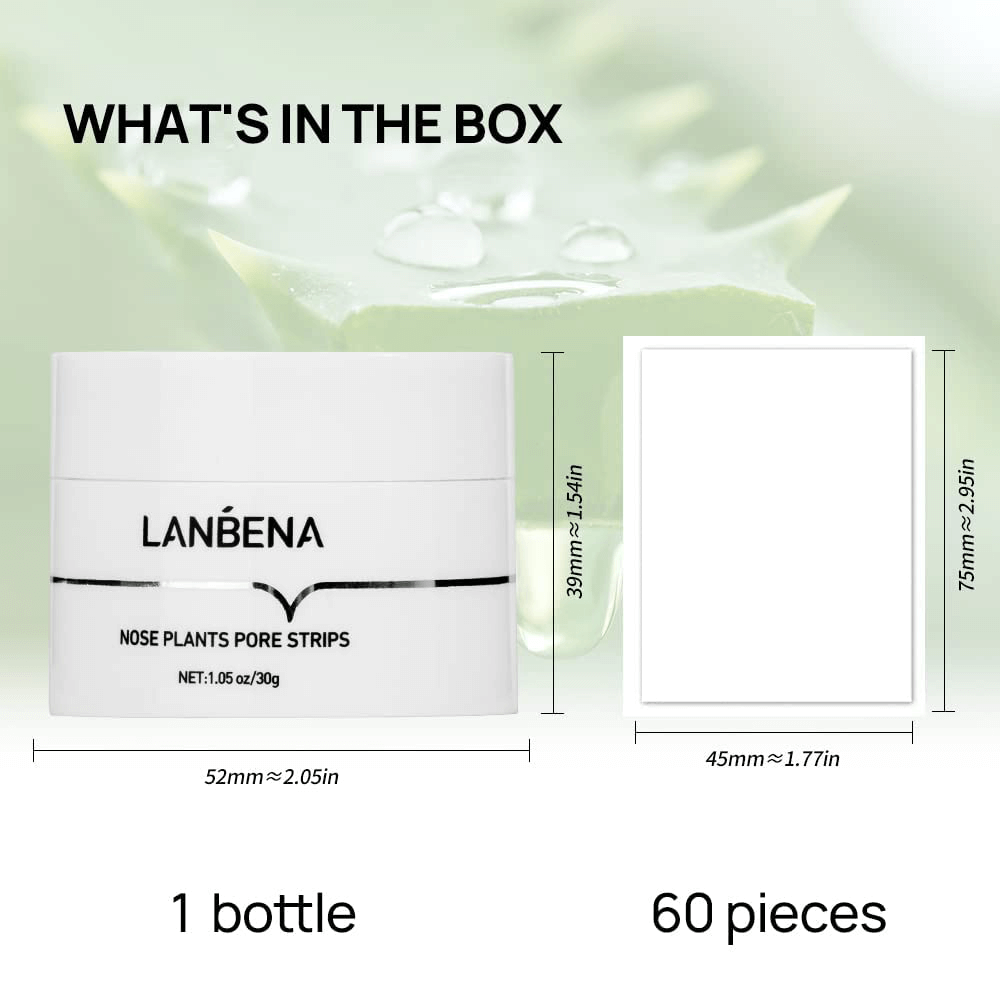 LANBÉNA™ - Bandes pour pores (60 pièces)