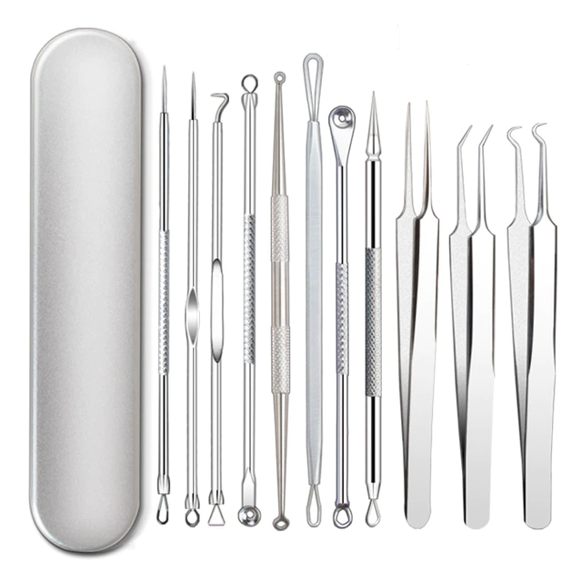 BLACKHEAD & BLEMISH REMOVER, PIMPLE & ACNE EXTRACTOR TOOL KIT